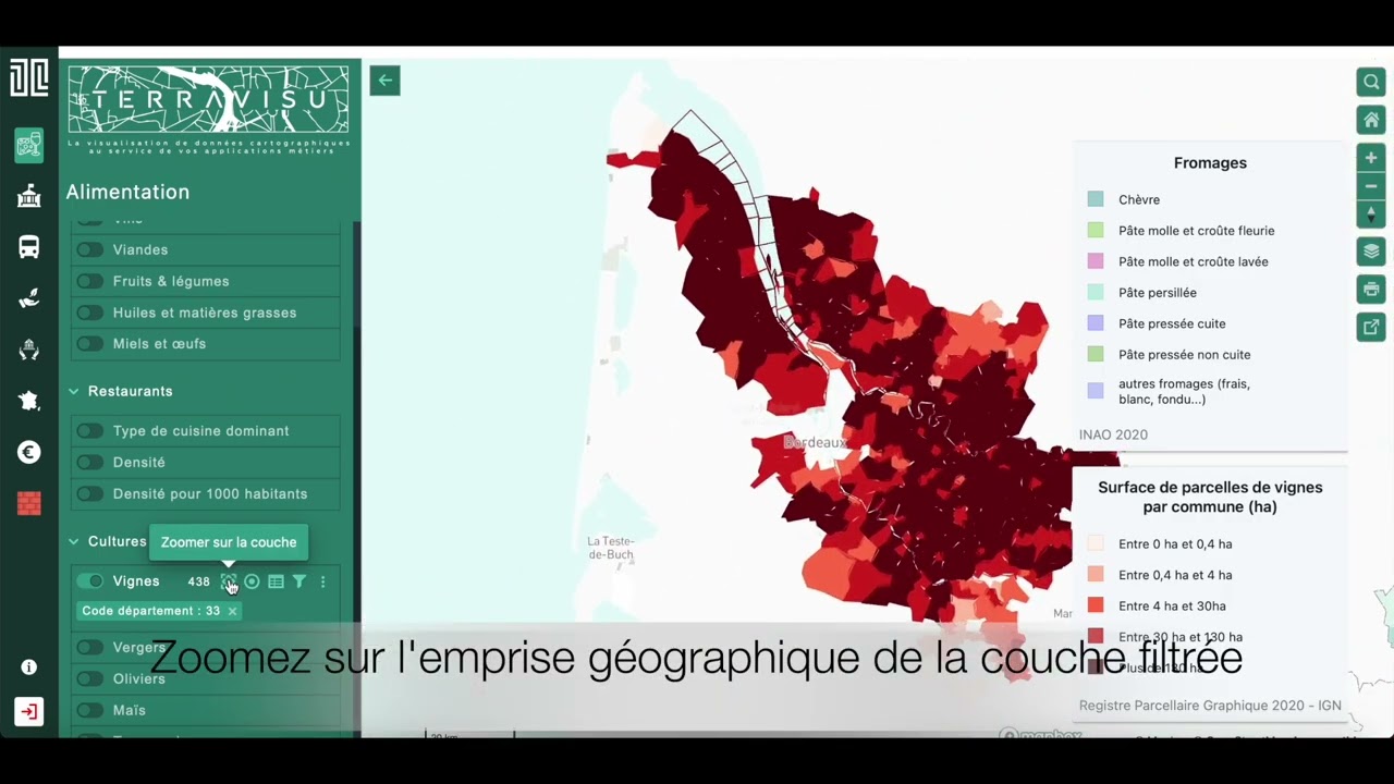 Comment utiliser l'application cartographique TerraVisu dédiée aux territoires ?