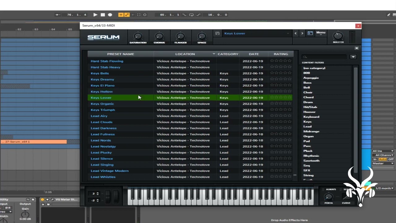 Vicious Antelope - Technolove for Serum - Presets Walkthrough