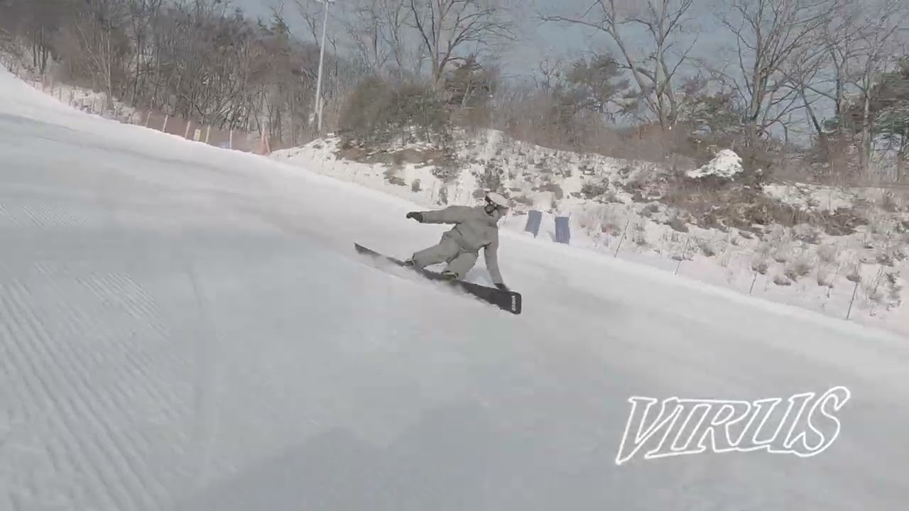 2425 국가대표 이상호 선수 휘닉스파크 급사 프리라이딩- Virus Alpine Snowboards