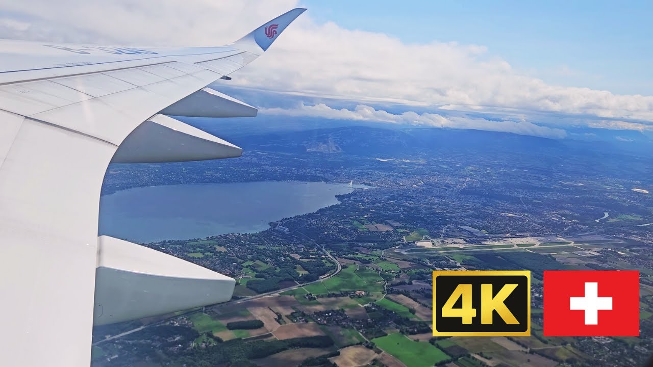 Window Seat Takeoff from Geneva, Switzerland