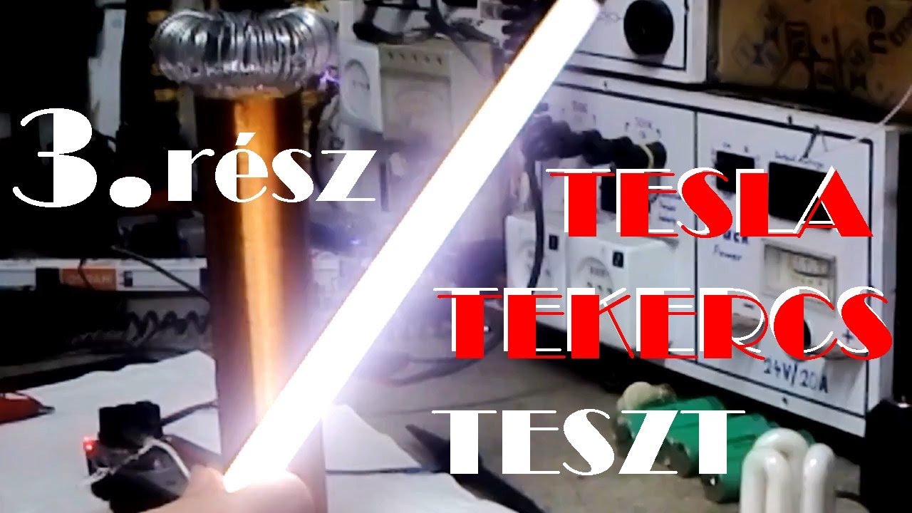 TESLA tekercs 3.rész: A Teszt. (Mit is tud az együtemű önrezgő?)
