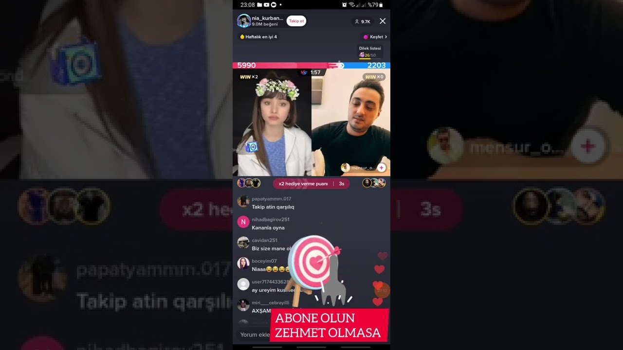 Nia kurbanova Mensur şərif/Kənan profilime qurd yağı cəkdirib 🤣🤣🤣