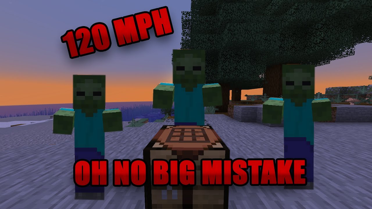 Playing Minecraft at 10,000 MPH was a Big Mistake!!!