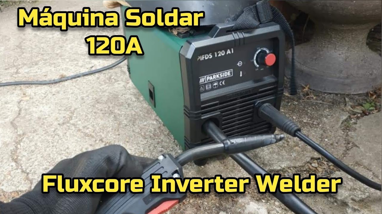 Fluxcore Inverter Parkside PIFDS 120 A1 Maquina de Soldar 120A