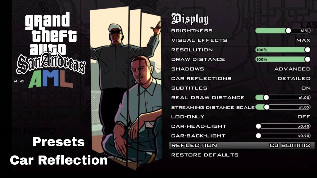 Plugin | Car Reflection Presets For Gta Sa AML Android