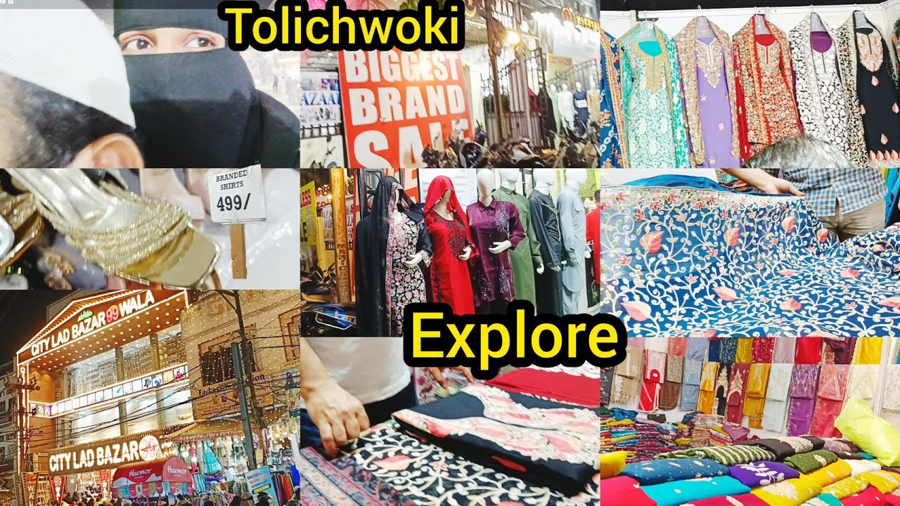 Eid shopping🛍️| tolichwoki explore 🤗| biggest brand sale in tolichwoki🛍️😍| Indian hyderabad market👌