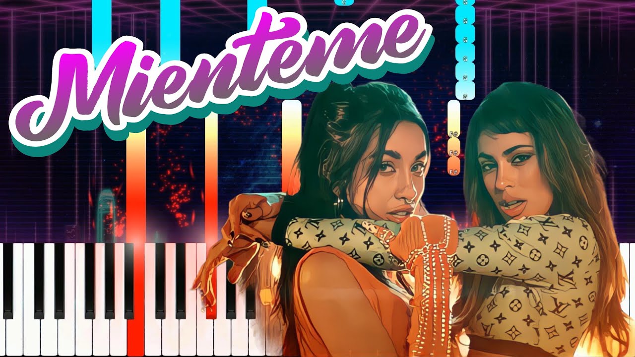TINI, Maria Becerra   Miénteme ( Piano Tutorial / Cover )
