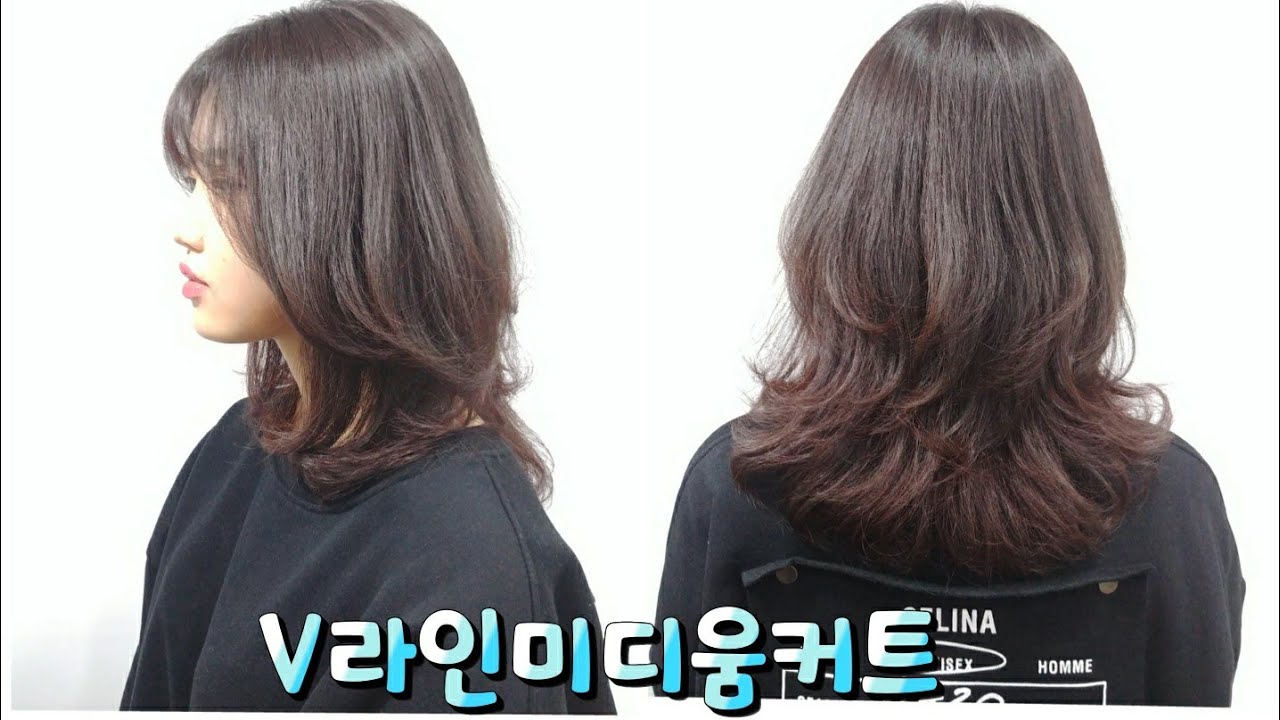 Средняя V-образная стрижка: как подстричь слои, стиль #93