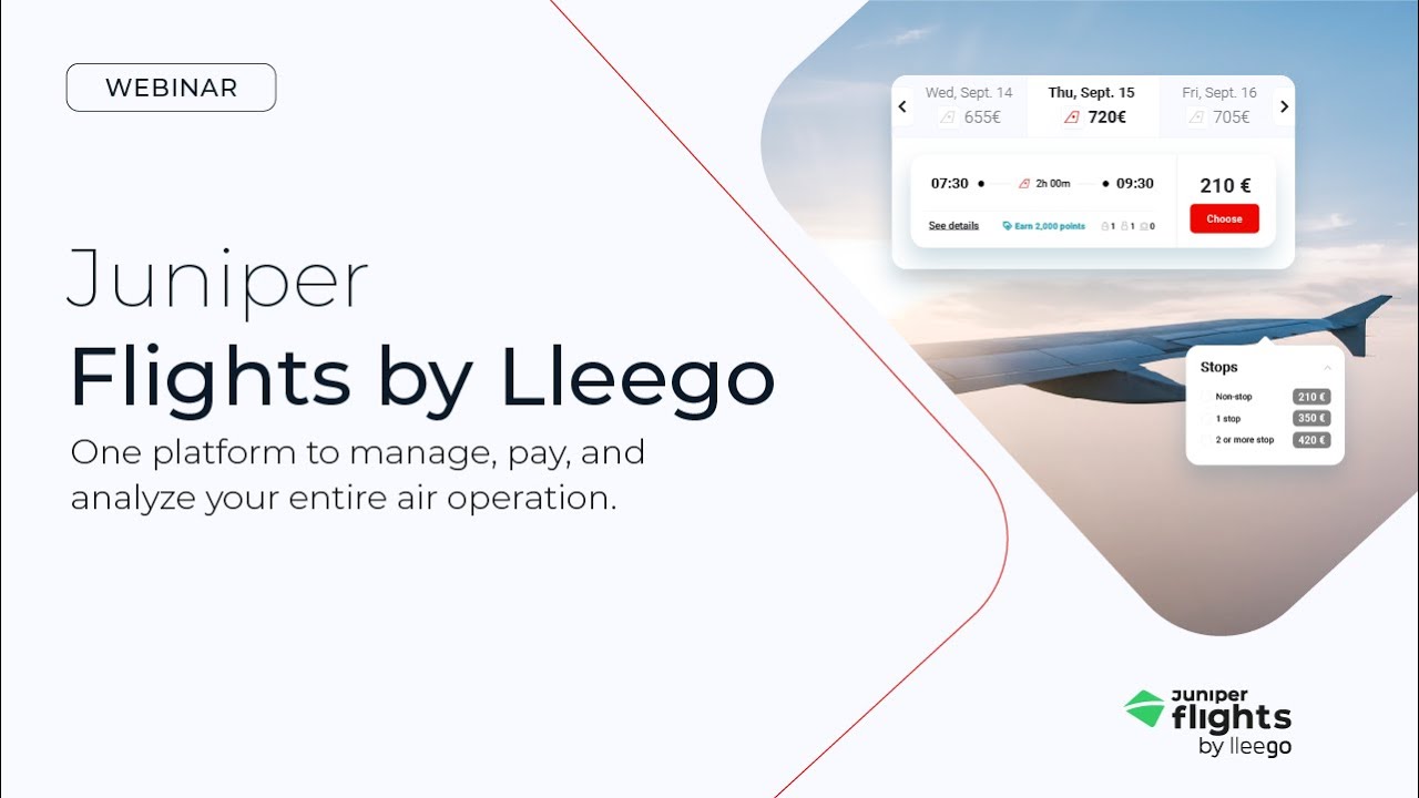 Webinar - Juniper Flights by Lleego (Spanish) | Maximiza la rentabilidad en tu distribución aérea