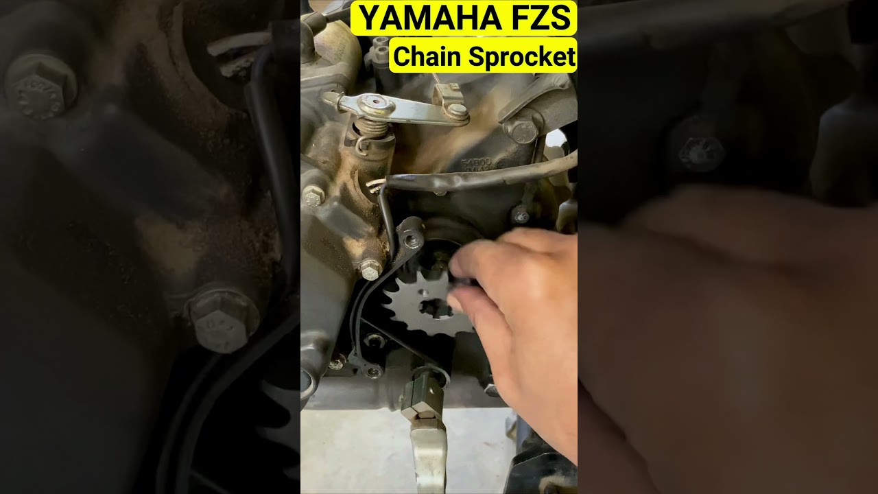 Yamaha FZ Chain Sprocket Replace #shorts