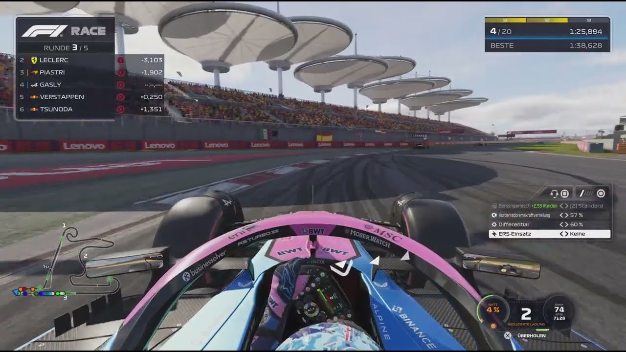 F1 25 China Grand Prix 2025 5 Lap Race Pierre Gasly Alpine A525 PS5