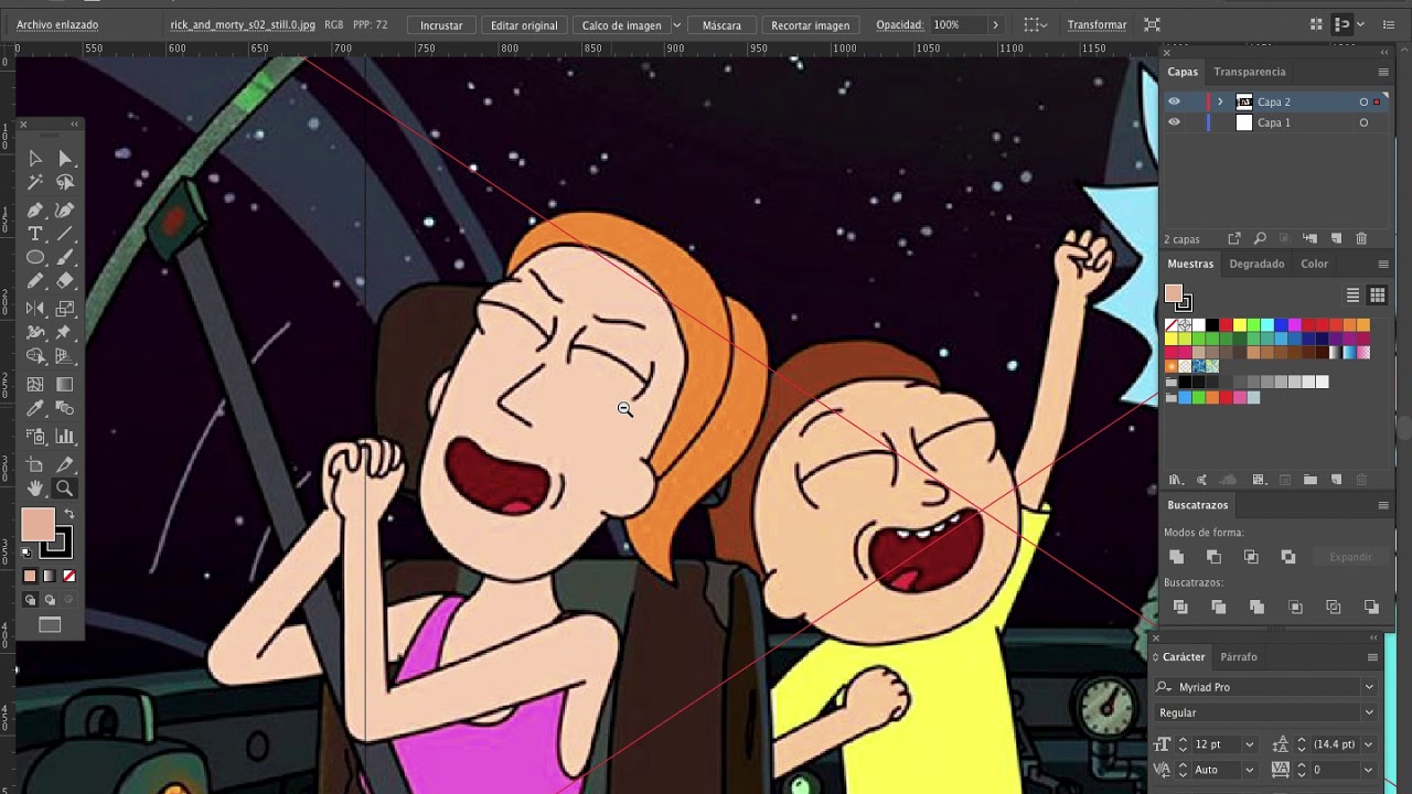 Rick and Morty Style TUTORIAL Adobe ilustrador