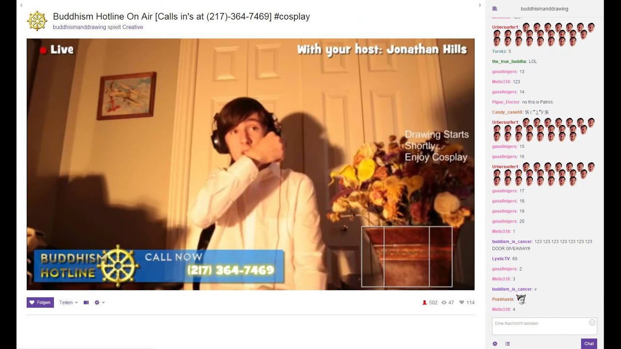 [Twitch Raid] Buddhism Hotline