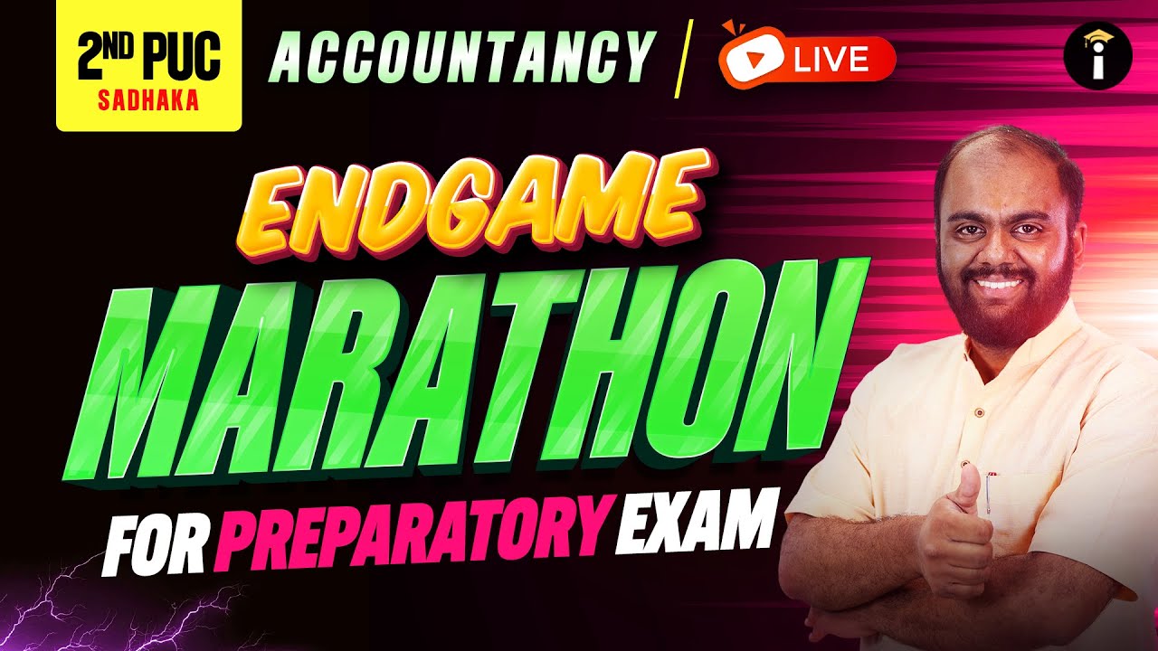 2nd PUC Accountancy MARATHON LIVE | Preparatory 2026 | Full Syllabus Covered