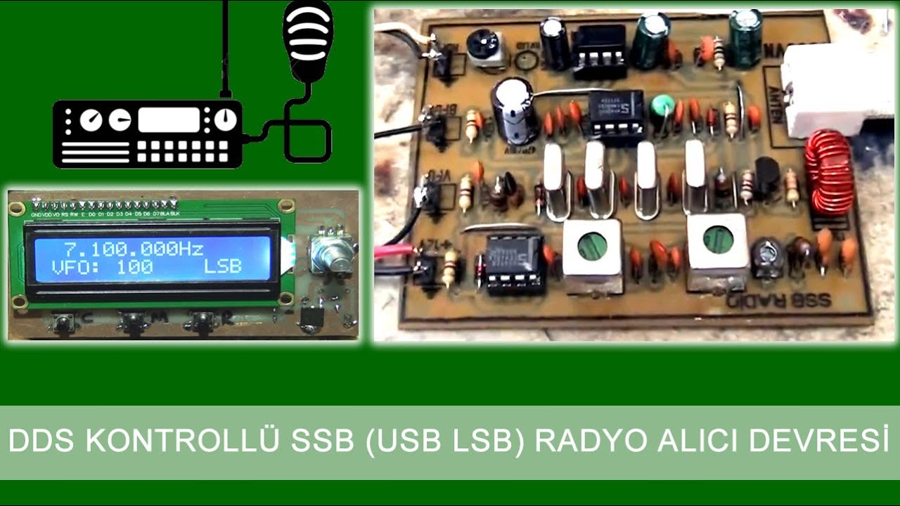 DDS Kontrollü SSB Alıcı devresi (40m ham band)