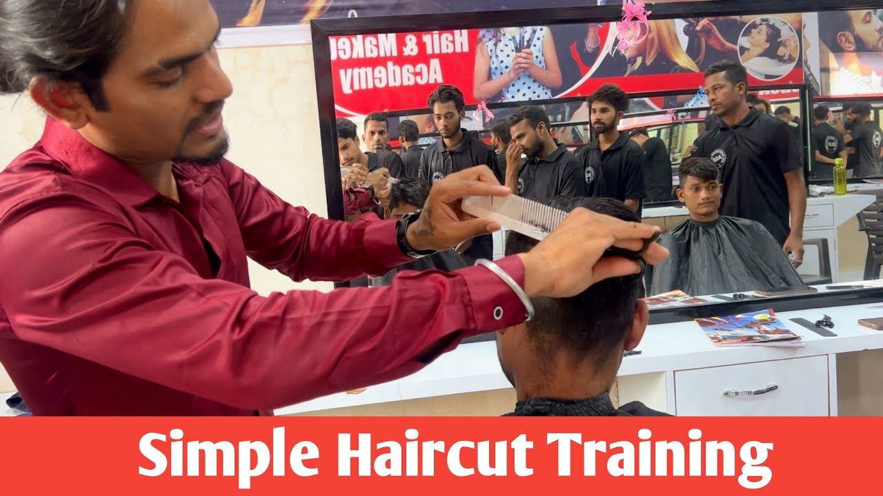 AGD Academy | Caesar Haircut practical | simple Haircut training | salon academy ￼