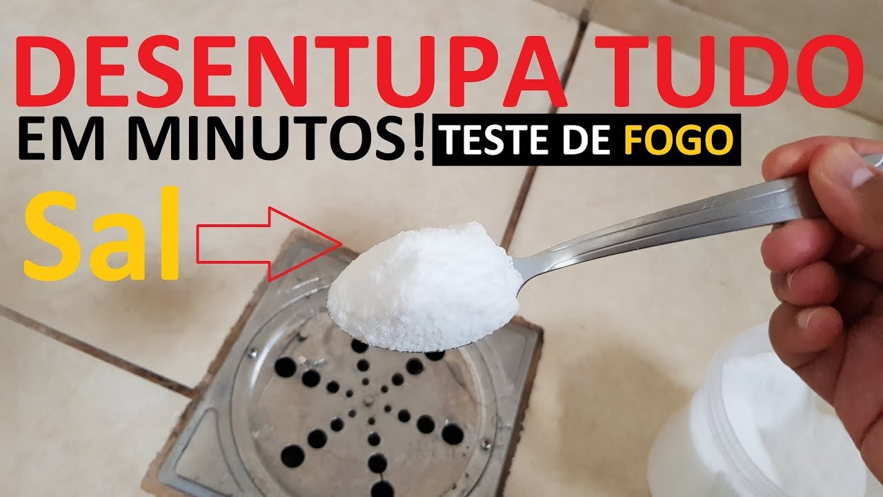 Como desentupir pias e ralos com SAL DE Cozinha - Cantinho de casa