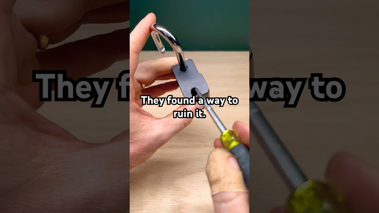$100 padlock opened with can - Proven Locks