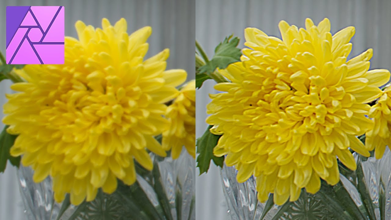 How to Sharpen Blurry Photo in Affinity Photo - Affinity Photo Basics
