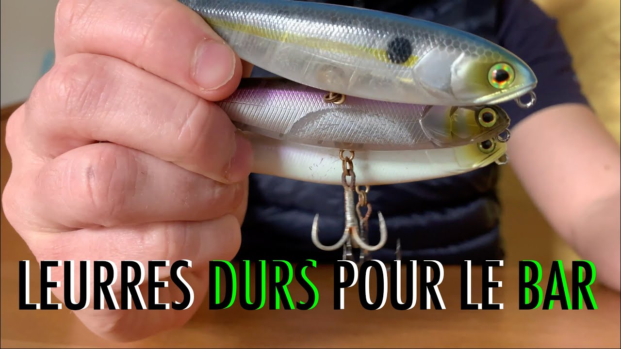 Mes LEURRES DURS pour la pêche du BAR
