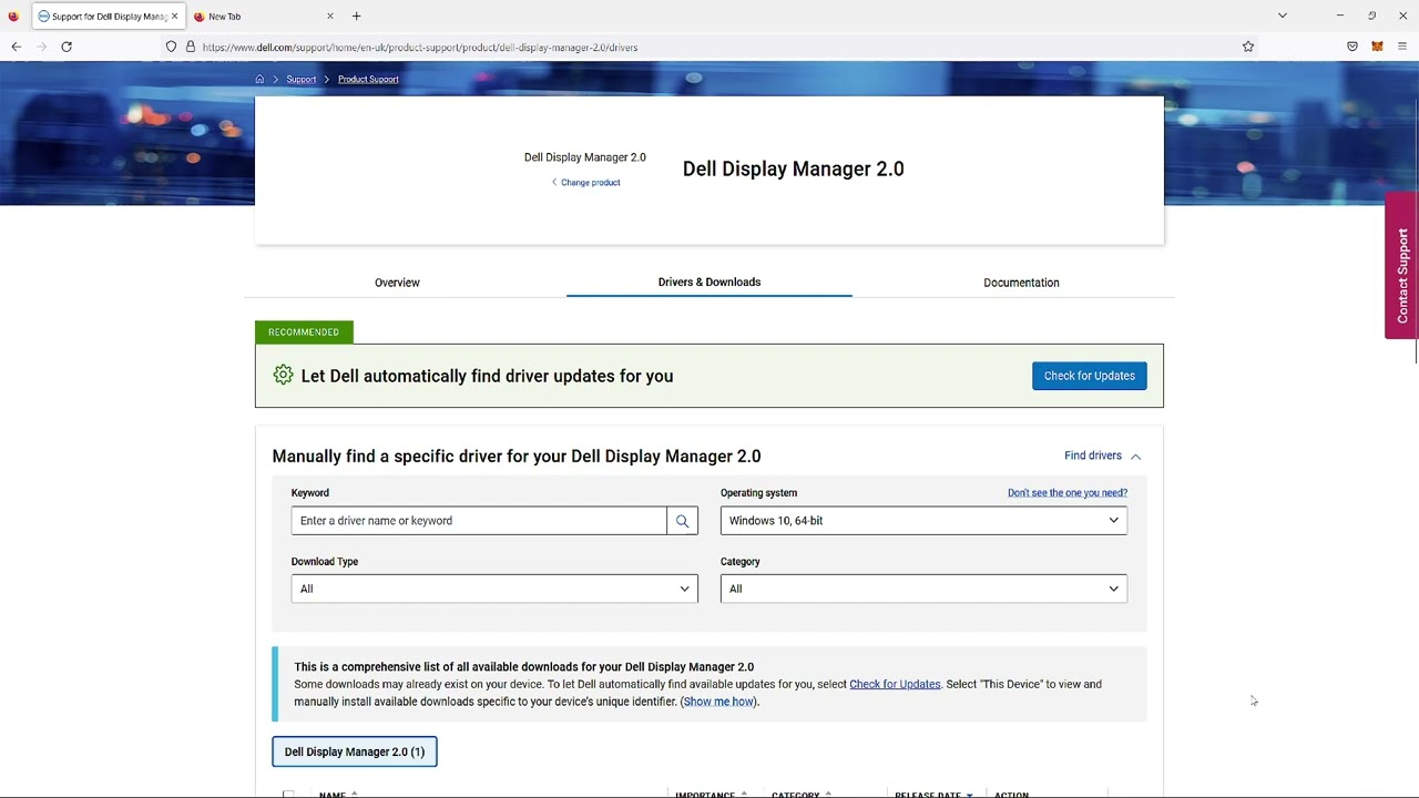 Dell Display Manager 2.0 for Dell S2721DGFA monitor