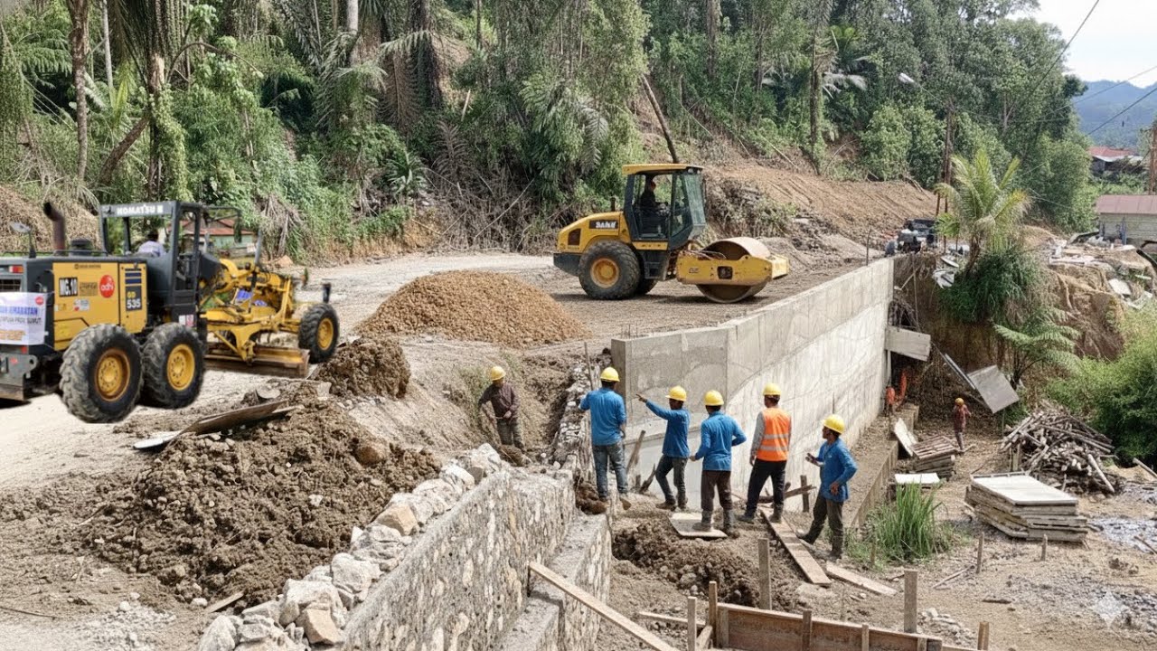 Persiapan Pengecoran Area DPT”Timbunan Di Padatkan Ulang Dan di rapikan