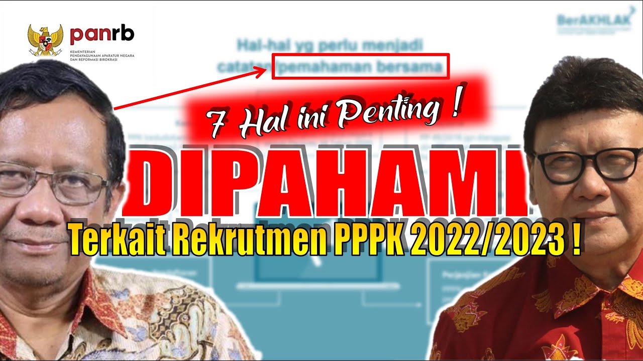 7 HAL PENTING TERKAIT REKRUTMEN PPPK 2022/2023 ❗