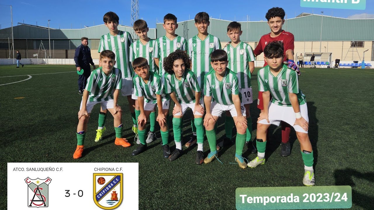 JORNADA 14  ATCO SANLUQUEÑO INFANTIL B VS CHIPIONA TEMPORADA 2023/24