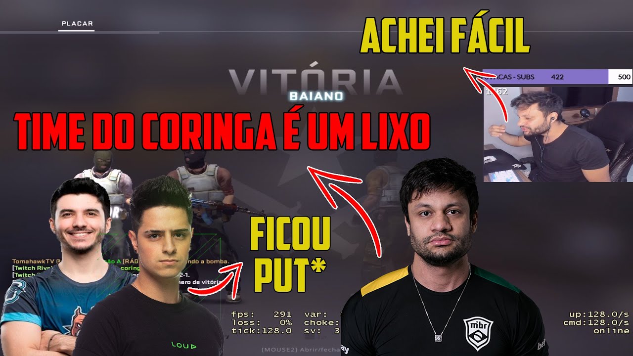 MELHORES MOMENTOS GRANDE FINAL DA TWITCH RIVALS DA TRIBO (fer x coringa pegou fogo)