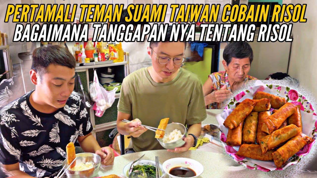 PERTAMA KALI TEMAN SHEJUIN COBAIN RISOL MALAH DISURUH JUALAN DI TAIWAN
