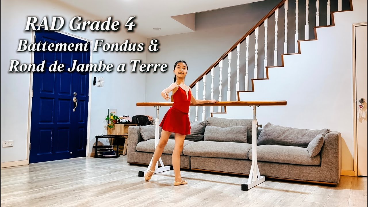 RAD Grade 4 Ballet - Battement Fondus & Rond de Jambe a Terre