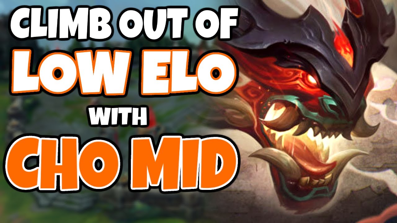 Climb out of LOW ELO with AP CHOGATH MID (Q does 1300 DAMAGE AOE KNOCKUP) | 12.17