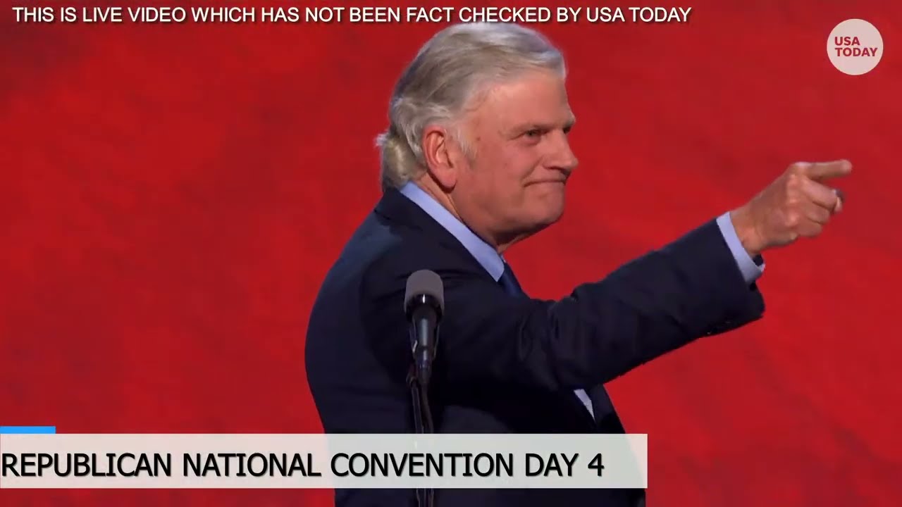 Rev. Franklin Graham leads RNC in prayer during full speech endorsing Donald Trump