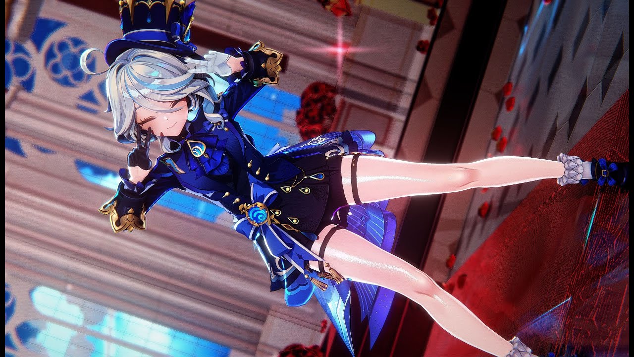 【Genshin Impact MMD／4K／60FPS】Furina【ビビデバ】