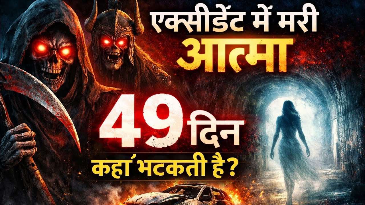अचानक एक्सीडेंट में मरने वालों की आत्मा 49 दिन तक क्या करती है? | गरुड़ पुराण का खौफनाक सच”