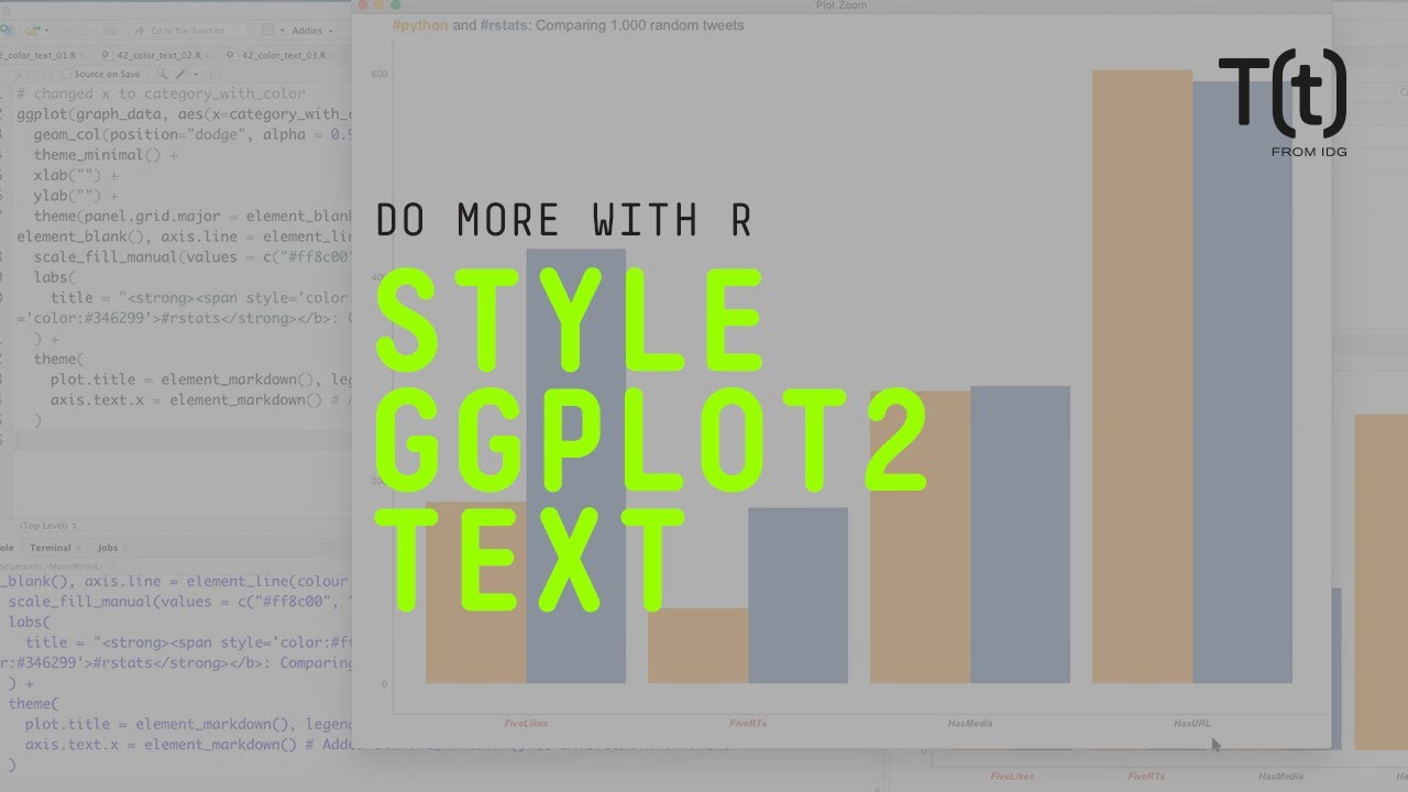 How to add color to your ggplot2 text in R