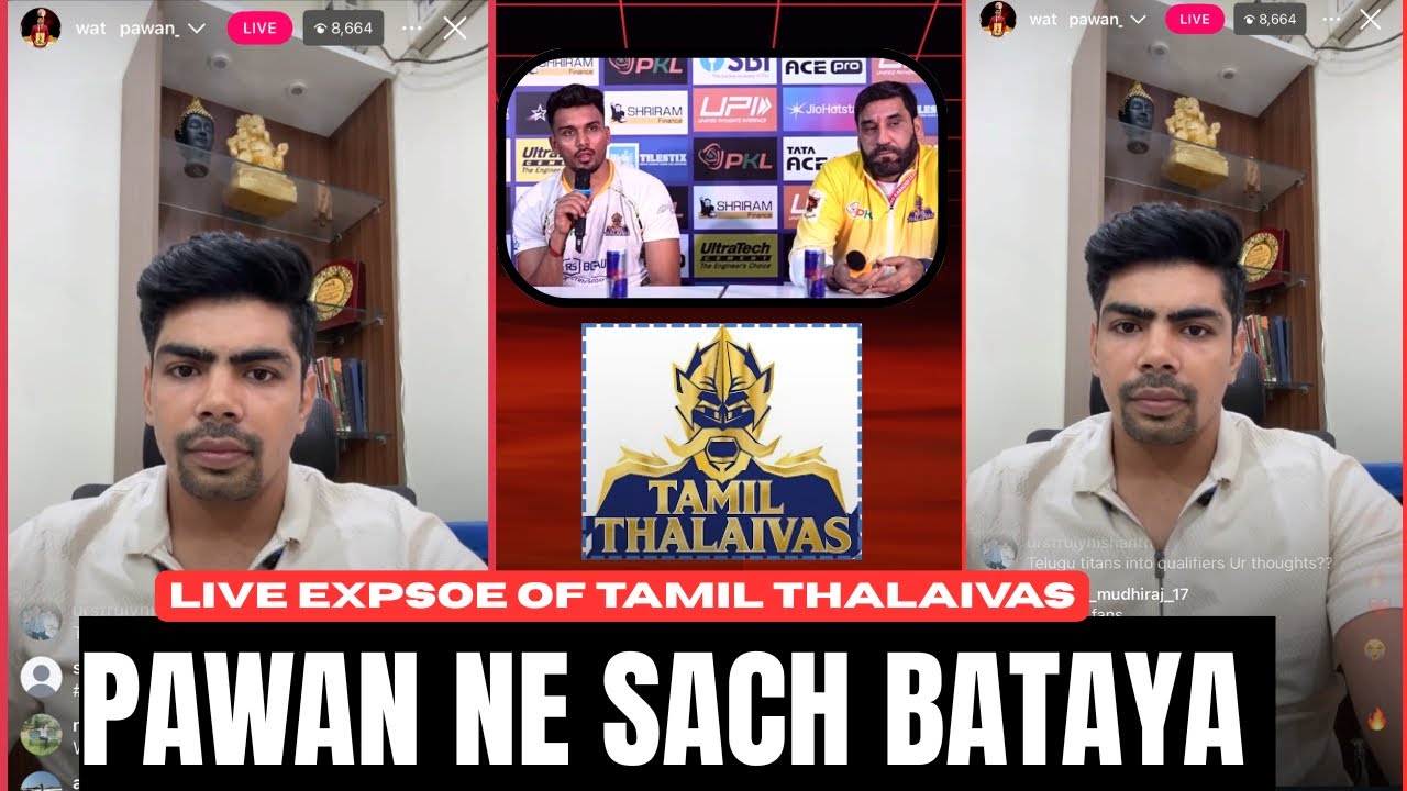 EXPOSE🤯 Pawan Sehrawat Live Expose of Tamil Thalaivas| Important Points 😭