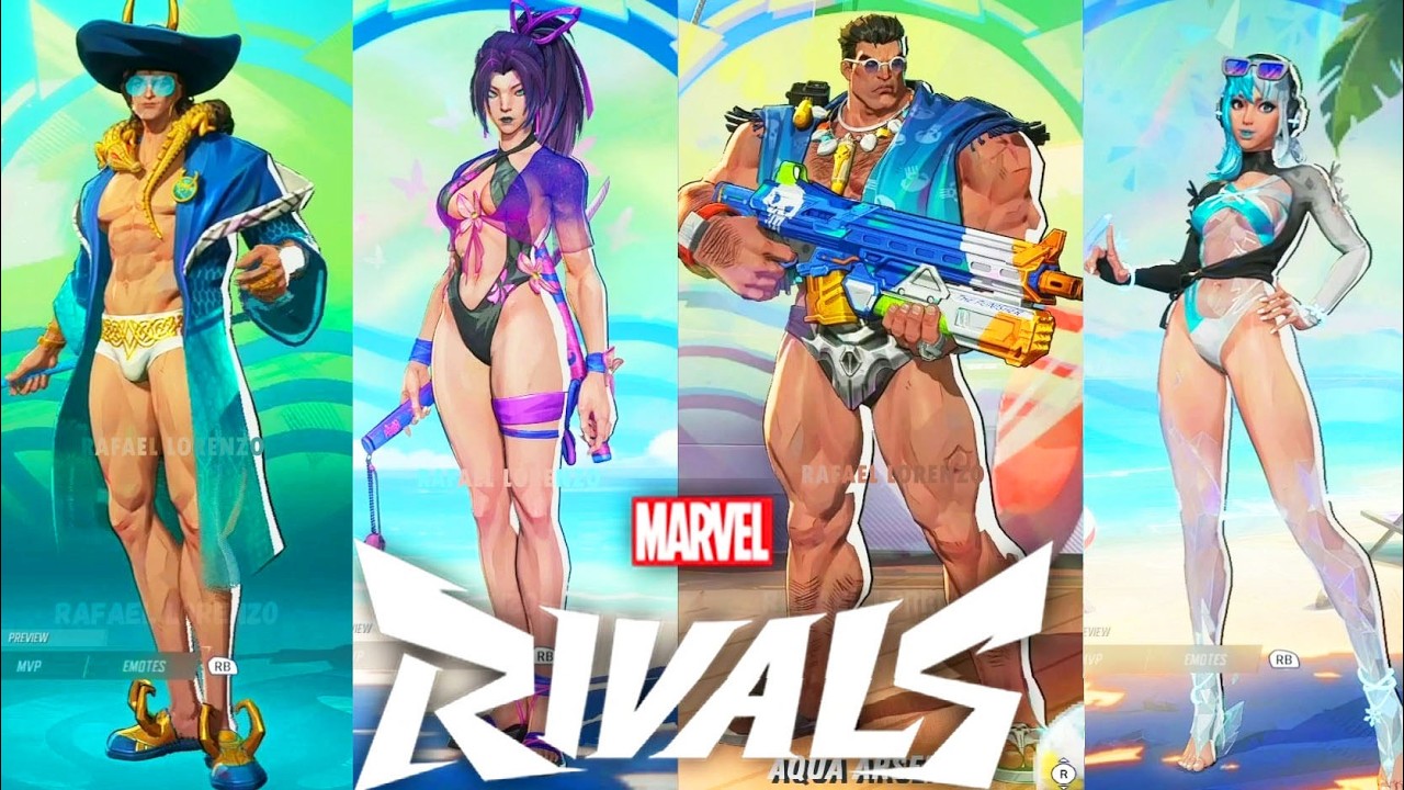 MARVEL RIVALS SEASON 1-9 - ALL Characters & Skins comparison Animations HD 1080p 60 fps