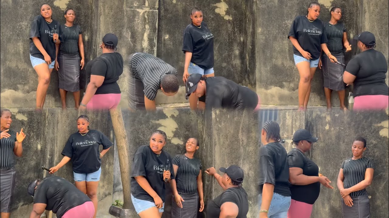  Kudirat on her  knee, crying and begging Madame Esther 