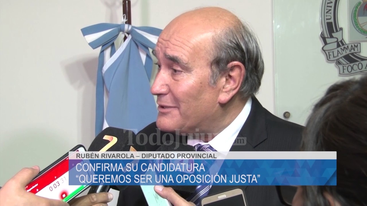 RUB&Eacute;N RIVAROLA CONFIRM&Oacute; PRECANDIDATURA