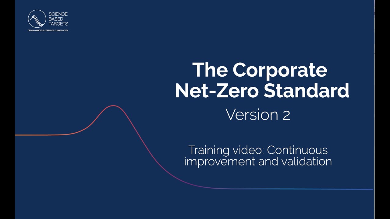 Training video: Continuous improvement and validation