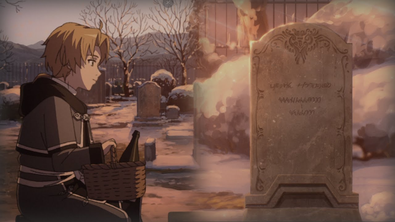 Rudeus Visits Paul's Tomb - Mushoku Tensei Season 2 Episode 24