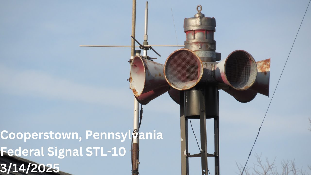 Cooperstown, Pennsylvania - Federal Signal STL-10 Siren Test - Daily 6PM Blast - 3/14/2025