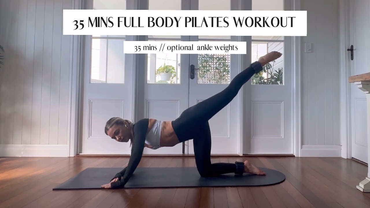 35 minutes full body burn Pilates // using ankle weights