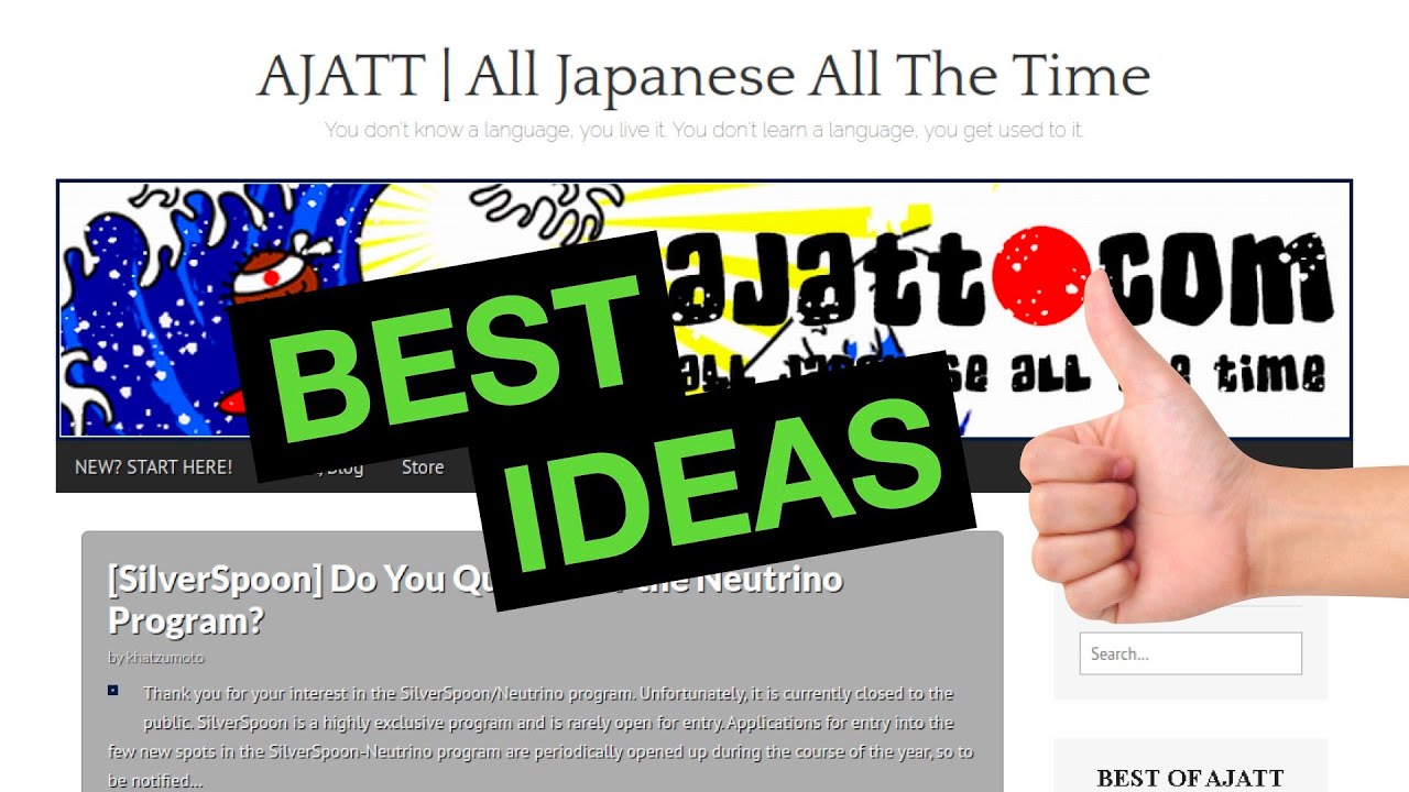 Top 3 BEST Advice on AJATT (All Japanese All the Time)