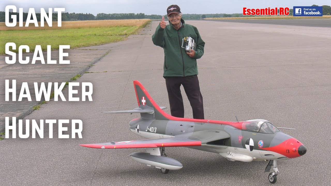 GIANT SCALE RC TURBINE HAWKER HUNTER JET | Tomahawk Aviation