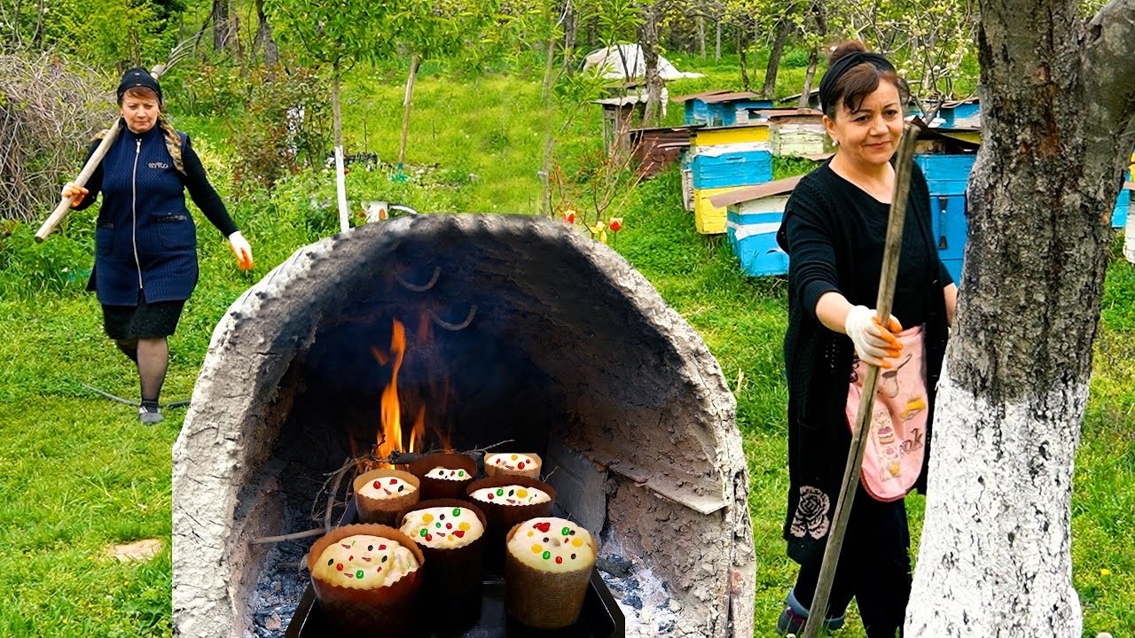 Amazing Easter Cakes & Easter Eggs LIVE from an Azerbaijan Mountain Village