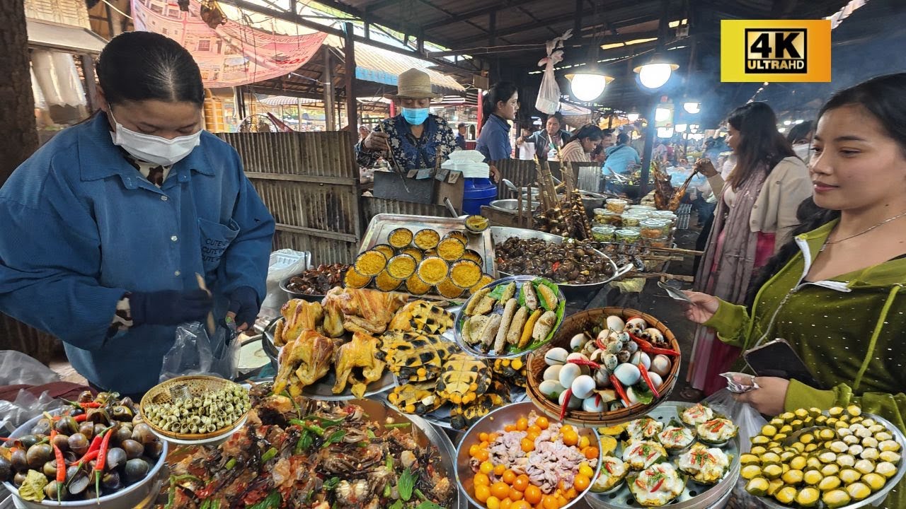 Amazing! khmer Street food, Grilled Bee! Frog! Chicken! &more