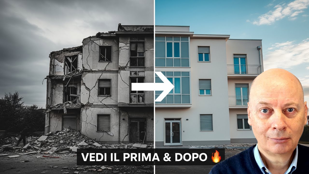 Edificio danneggiato dal terremoto: un caso studio di riparazione.