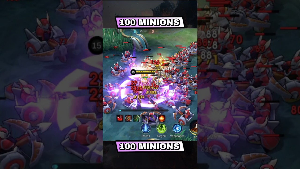 THAMUZ ATTACK SPEED VS 100 MINIONS 